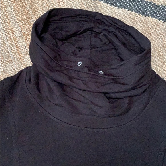 Helmet Lang Black Funnel Neck Sweatshirt - Picture 5 of 9